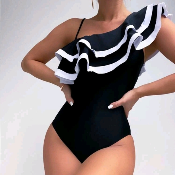 Tiered Layer One Piece Swimsuit - Picture 1 of 4
